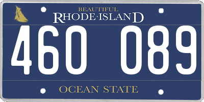 RI license plate 460089