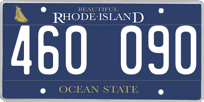 RI license plate 460090