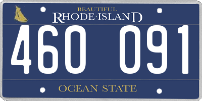 RI license plate 460091