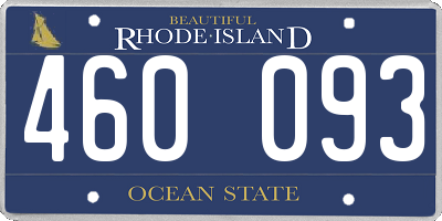 RI license plate 460093