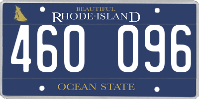 RI license plate 460096