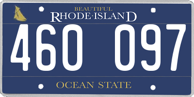 RI license plate 460097