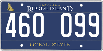 RI license plate 460099