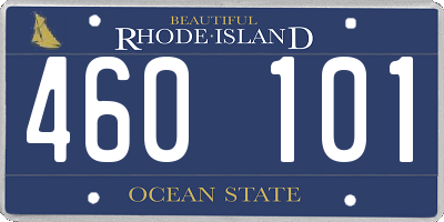 RI license plate 460101