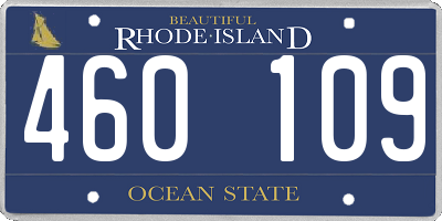 RI license plate 460109