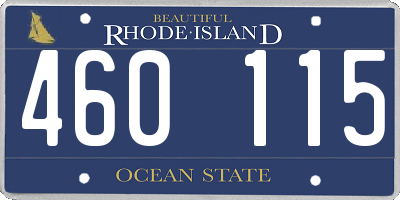 RI license plate 460115