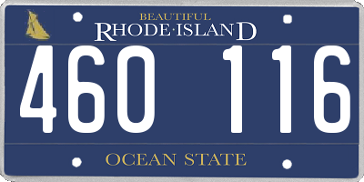 RI license plate 460116