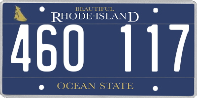 RI license plate 460117