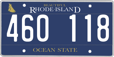 RI license plate 460118