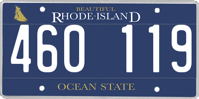 RI license plate 460119