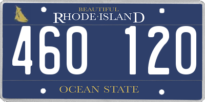 RI license plate 460120