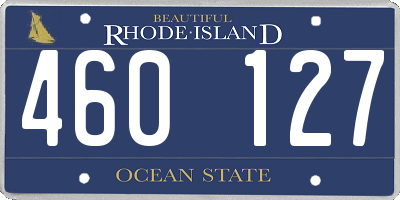 RI license plate 460127