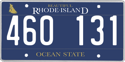 RI license plate 460131
