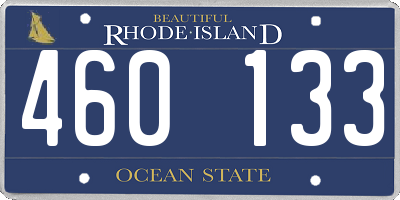 RI license plate 460133