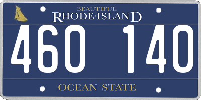 RI license plate 460140