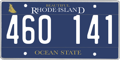 RI license plate 460141