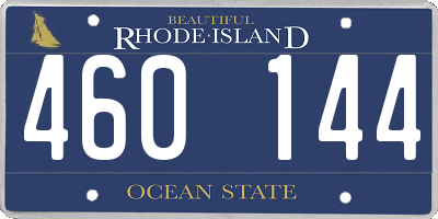 RI license plate 460144