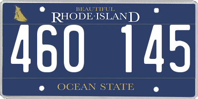 RI license plate 460145