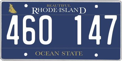 RI license plate 460147
