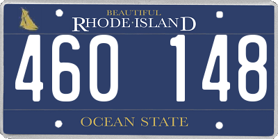 RI license plate 460148