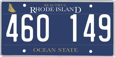 RI license plate 460149
