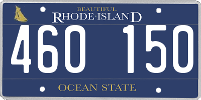 RI license plate 460150
