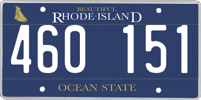 RI license plate 460151