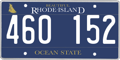 RI license plate 460152