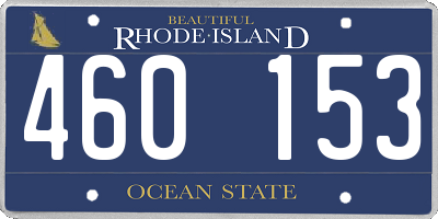 RI license plate 460153