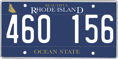 RI license plate 460156
