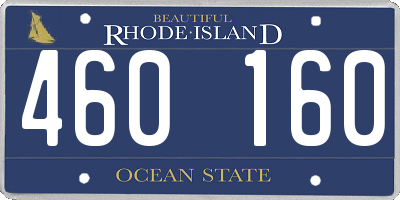 RI license plate 460160