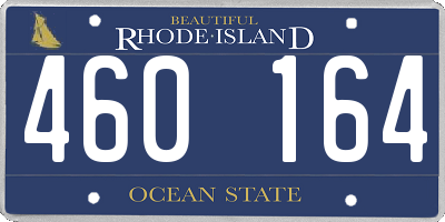 RI license plate 460164