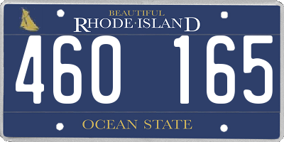RI license plate 460165