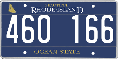 RI license plate 460166