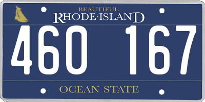 RI license plate 460167