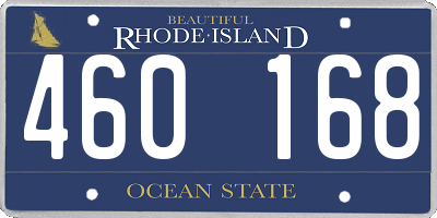 RI license plate 460168