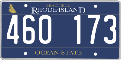 RI license plate 460173