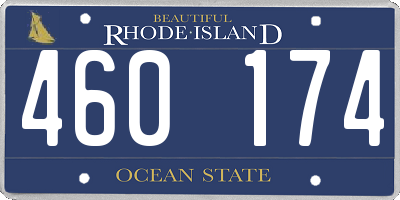 RI license plate 460174