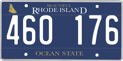 RI license plate 460176