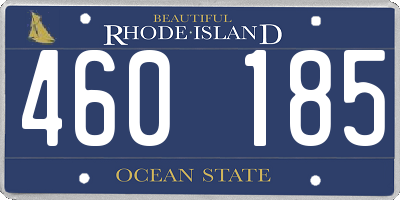 RI license plate 460185