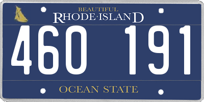 RI license plate 460191