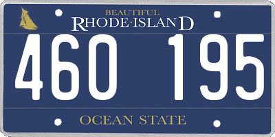 RI license plate 460195
