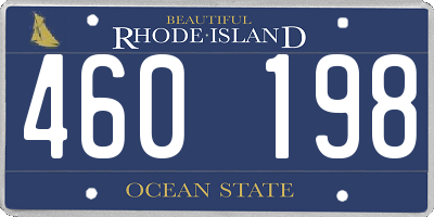 RI license plate 460198