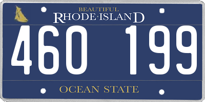 RI license plate 460199