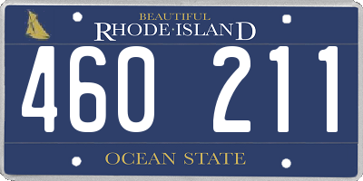 RI license plate 460211