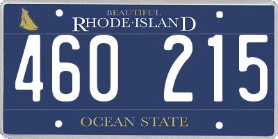 RI license plate 460215
