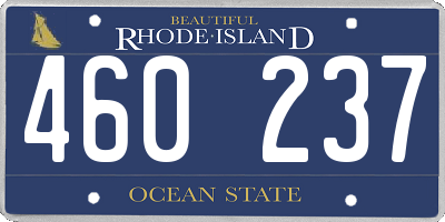 RI license plate 460237