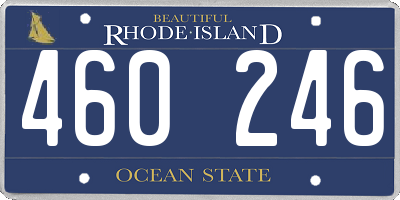 RI license plate 460246