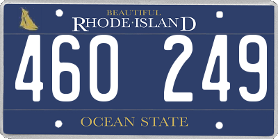 RI license plate 460249