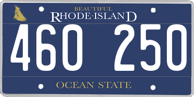 RI license plate 460250